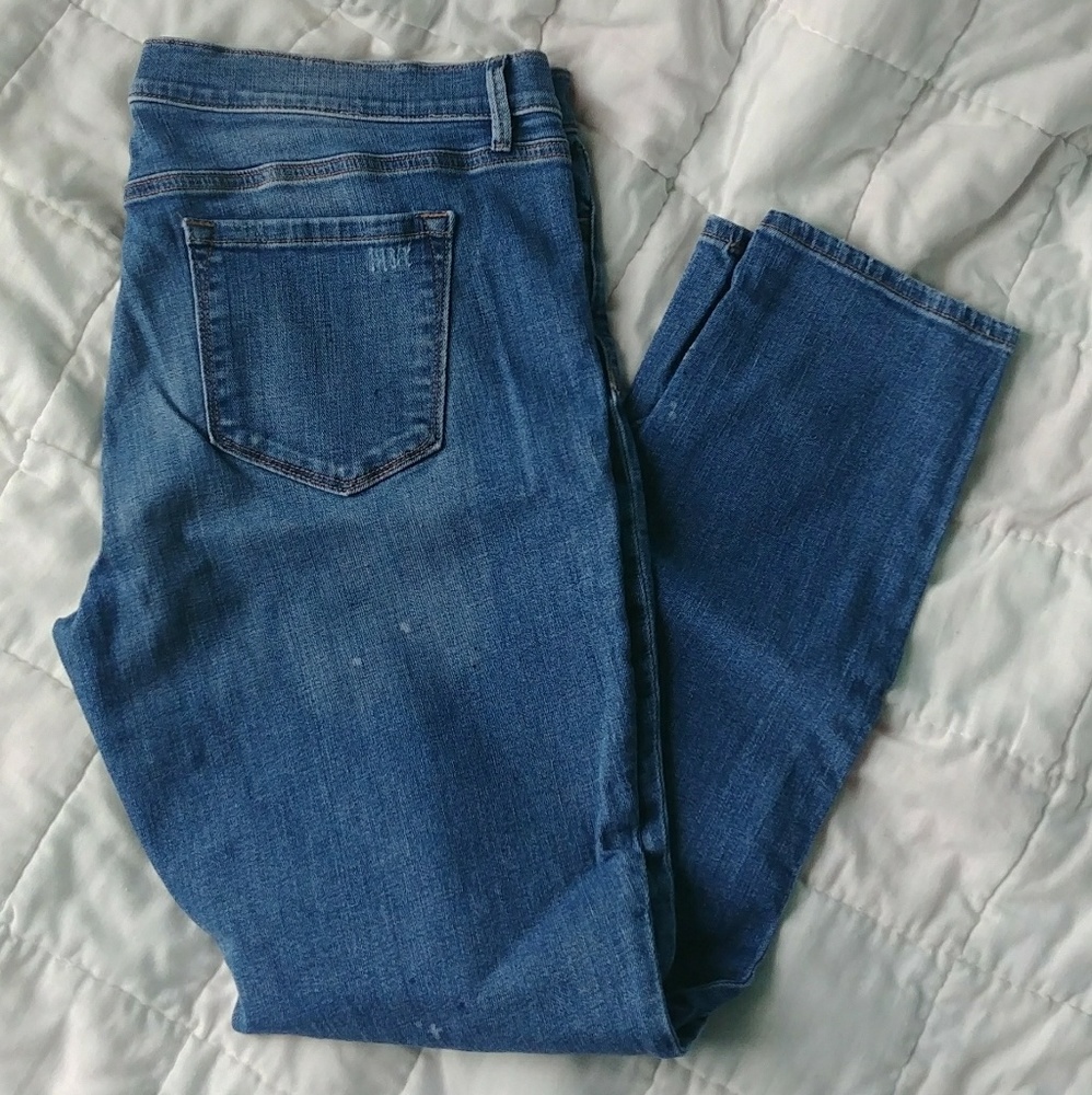 Loft cropped stretch skinny jeans NEW